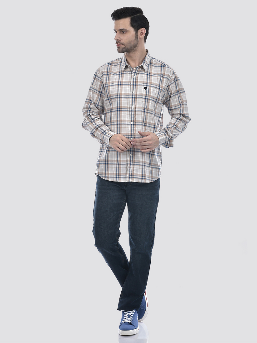 Numero Uno Men Solid Dark Blue Jeans